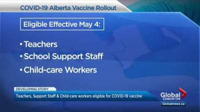 Jason Kenney - Alberta expands COVID-19 vaccine to teachers, school and childcare staff - globalnews.ca
