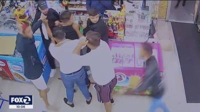 Store surveillance video shows machete attack inside Fremont liquor store - fox29.com - county Fremont