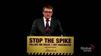 Alberta Health - Tyler Shandro - Alberta health minister offers condolences to family of woman who died from blood clot linked to AstraZeneca vaccine - globalnews.ca
