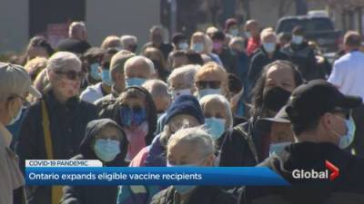 Matthew Bingley - Toronto COVID-19 vaccination appointments run thin ahead of eligibility expansion - globalnews.ca