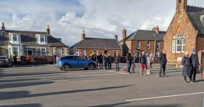 Scottish Elections 2021: Massive queues hit polling station in battleground Ayr seat during pandemic poll - dailyrecord.co.uk - Scotland - county Brown - county Clark