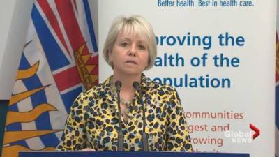 Bonnie Henry - B.C. reports 694 new COVID-19 cases, one additional death as province hits vaccine milestone - globalnews.ca - Britain - city Columbia, Britain