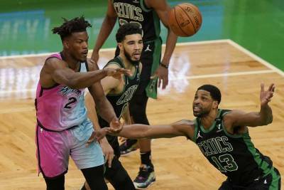 Evan Fournier - Duncan Robinson - Butler strong down stretch, Heat hold off Celtics 130-124 - clickorlando.com - county Miami - city Atlanta - city Boston