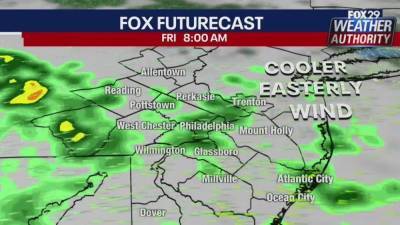 Weather Authority: Showers Friday with cooler temps - fox29.com