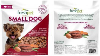 Freshpet recalls dog food due to potential salmonella contamination - fox29.com - state California - state Florida - Washington - state New Jersey - state Arizona - state South Carolina - Georgia