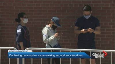 Urgency high among Ontario residents seeking second COVID-19 vaccine dose - globalnews.ca