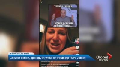 Calls for action, apology in wake of troubling PSW videos - globalnews.ca