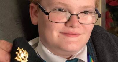 Schoolboy wins gold Blue Peter badge for overcoming disabilities to help others during pandemic - manchestereveningnews.co.uk