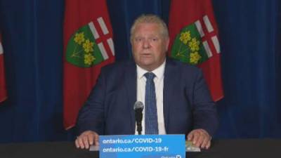 Doug Ford - David Williams - Ontario premier Ford says students won’t return to in-class learning until fall - globalnews.ca
