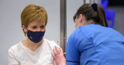 Nicola Sturgeon receives second dose of covid jab as she urges Scots to 'roll up your sleeve' - dailyrecord.co.uk - Scotland