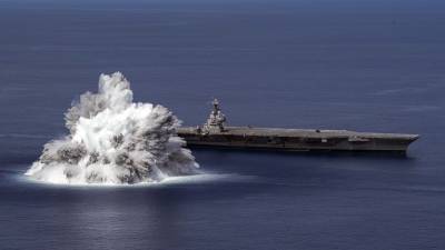 Navy tests newest carrier with giant explosion off Florida coast - fox29.com - state Florida