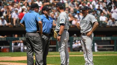 Scott Servais - Mariners’ Santiago ejected as part of MLB's foreign substance crackdown - fox29.com - city Chicago, state Illinois - state Illinois - city Seattle - county White - city Santiago