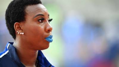 Gwen Berry turns from flag as national anthem plays at Olympic trials - fox29.com - Usa - city Doha