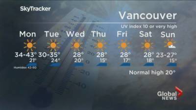 B.C. evening weather forecast: June 27 - globalnews.ca - Britain - city Columbia, Britain - city Vancouver