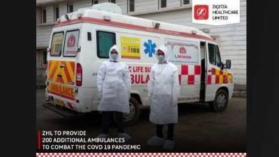 Ziqitza Healthcare Limited to provide 200 additional ambulances to combat COVID - livemint.com - India
