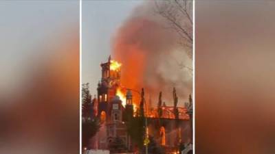 Flames engulf Catholic church in Morinville - globalnews.ca