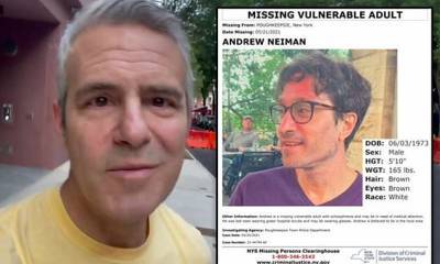 Andy Cohen - Andy Cohen appeals for help locating missing childhood friend with history of mental health issues - dailymail.co.uk - state New York - state Missouri - county St. Louis - state Wisconsin