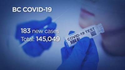 Keith Baldrey - B.C. reports 183 new cases of COVID-19, one related death - globalnews.ca - Britain