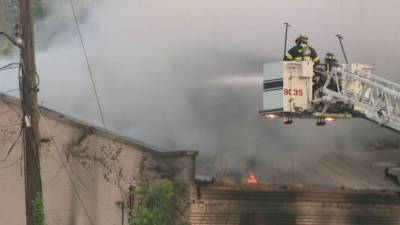 2-alarm fire breaks out at industrial building in Burlington City - fox29.com - city Burlington