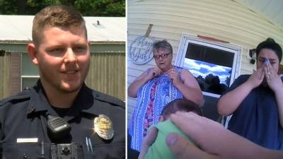Arkansas rookie police officer saves newborn from choking - fox29.com - state California - state Arkansas - county Hubbard