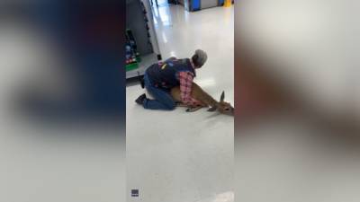 Video: Walmart employee restrains deer that entered store - fox29.com - state Louisiana - state Wisconsin