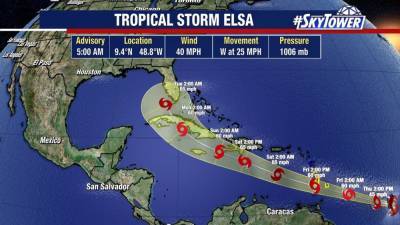 Tropical Storm Elsa forms as fifth named storm of hurricane season - fox29.com - state Florida