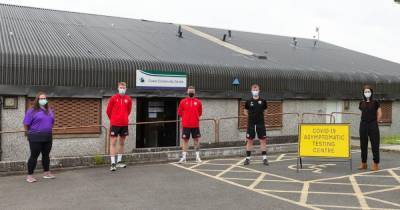 Stirling Albion - Albion football stars spread Covid testing message to community - dailyrecord.co.uk