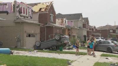 Doug Ford - Premier Doug Ford tours Barrie neighbourhood hit by tornado - globalnews.ca