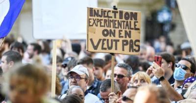 Thousands protest in France against COVID-19 vaccinations, passes - globalnews.ca - France - Canada