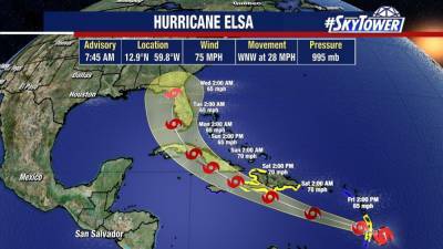 Elsa strengthens to Category 1 storm; first hurricane of Atlantic season - fox29.com - state Florida - Barbados