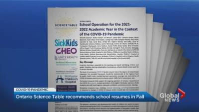 SickKids Hospital provides guidance for return to in-person school - globalnews.ca