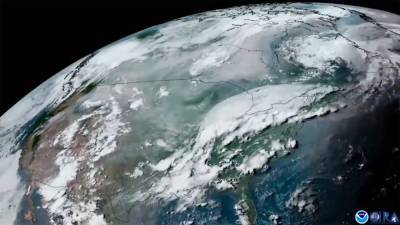 Satellite video shows smoke from western wildfires blowing across US - fox29.com - New York - Usa - state California - state Oregon - state Alaska - state Idaho