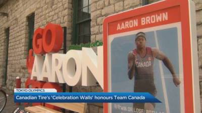Ian Brown - Aaron Brown - Canadian Tire’s ‘Celebration Walls’ honours Team Canada - globalnews.ca - Canada