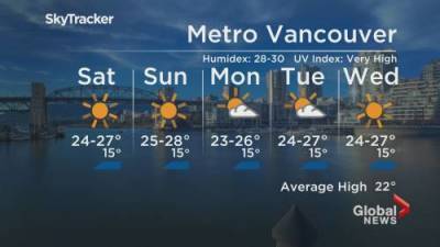 Kristi Gordon - B.C. evening weather forecast: July 23 - globalnews.ca - Britain - city Columbia, Britain - city Vancouver