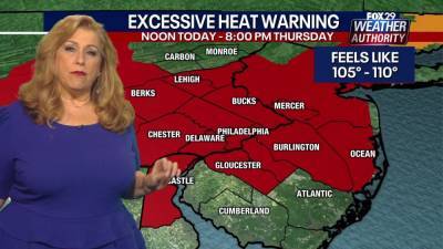 Weather Authority: 'Dangerous heat' continues on Wednesday with temps nearing triple digits - fox29.com - state Pennsylvania - state New Jersey - state Delaware