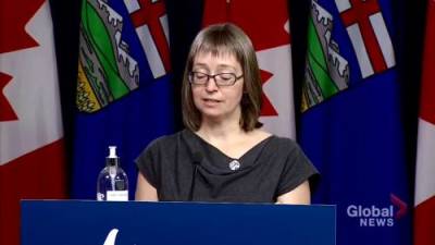 Deena Hinshaw - Alberta puts pause on further lifting COVID-19 restrictions until Sept. 27, says province’s top doctor - globalnews.ca