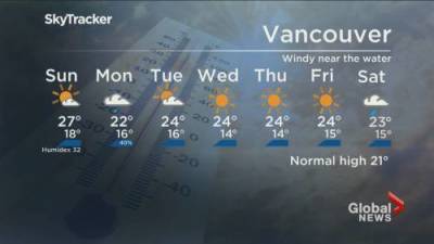 B.C. evening weather forecast: August 14 - globalnews.ca