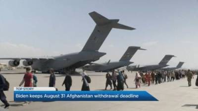 Joe Biden - Jackson Proskow - Afghanistan crisis: Biden keeps Aug. 31 deadline for withdrawal - globalnews.ca - Usa - Afghanistan