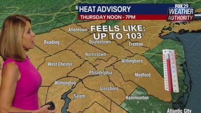 Weather Authority: Heat wave continues with a milder weekend ahead - fox29.com - state Pennsylvania - state Delaware