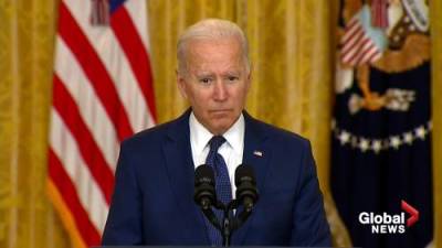 Joe Biden - Afghanistan crisis: Biden says ‘we will hunt you down’ to those responsible for attack on Kabul airport - globalnews.ca - Afghanistan - city Kabul