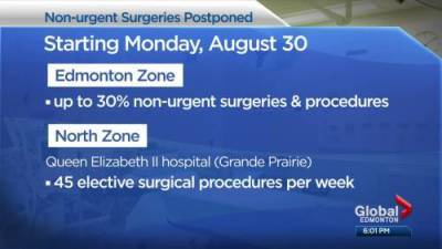 Quinn Ohler - Surgeries delayed in Edmonton, Grande Prairie to add hospital space for COVID-19 patients - globalnews.ca