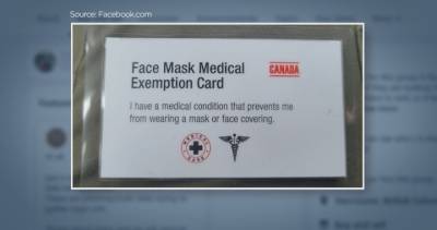 COVID-19: Nanaimo, B.C. woman distributing fake mask exemption cards - globalnews.ca