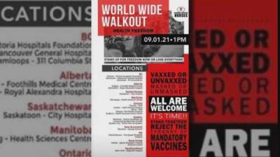 Ant-vaccine passport groups plan protests outside hospitals - globalnews.ca