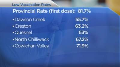 Keith Baldrey - A look at B.C. cities with best and worst vaccination rates - globalnews.ca