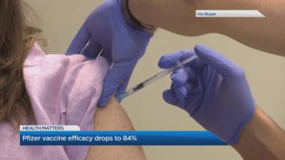 Pfizer vaccine efficacy drops - globalnews.ca