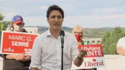 Justin Trudeau - Erin Otoole - Canada election: Trudeau slams protesters, says they’re putting others at risk - globalnews.ca - Canada - city Sudbury