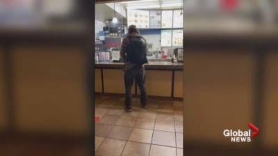Police search for man who urinated on floor of B.C. Dairy Queen after mask dispute - globalnews.ca