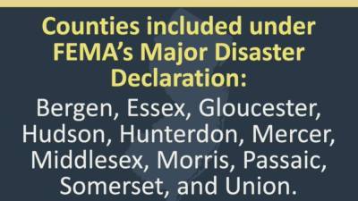Phil Murphy - New Jersey death toll from Ida now 30 - fox29.com - county Bergen - state New Jersey - county Middlesex - county Union - county Gloucester - county Hudson - county Essex - county Passaic - county Mercer - county Morris - county Somerset - county Hunterdon