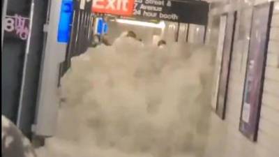 New York City subway flooding: Deluge halts trains, pours into stations - fox29.com - New York - city New York - state Louisiana