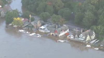 Adam Thiel - Schuylkill River overflows following night of intense rainfall, damaging storms - fox29.com - city Center